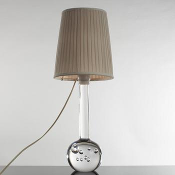 BORDSLAMPA, glas, Kosta 1960-tal.
