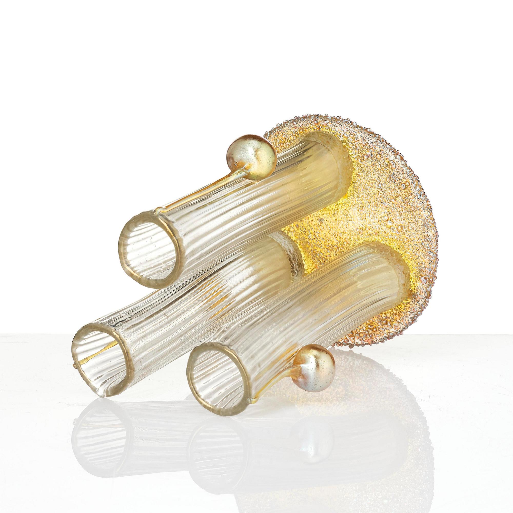 Johann Loetz, an Art Nouveau "Boule Boule" glass vase, Austria, early 1900s.