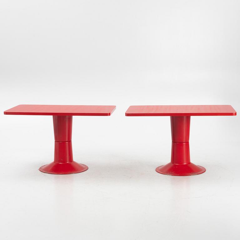 Yrjö Kukkapuro,two "Saturns" tables and eight chairs, Haimi, Finland, 1970s.