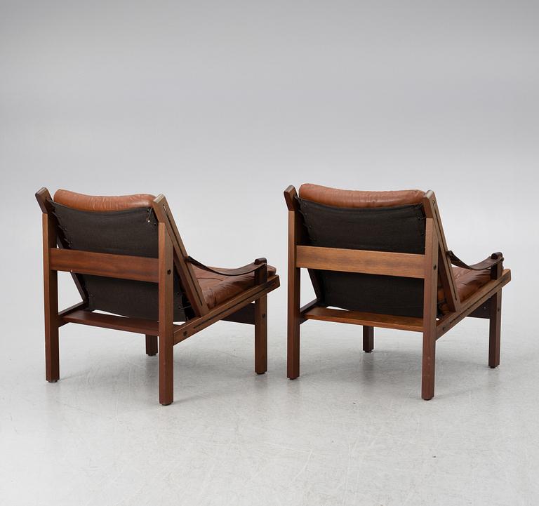 Torbjørn Afdal, Torbjörn Afdal, a pair of 'Hunter' armchairs, Stranda industri, Bruksbo, Norway, 1970s.