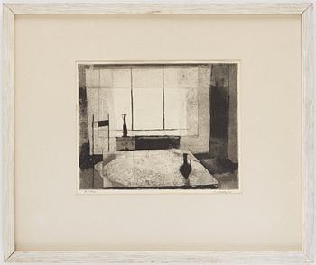 Philip von Schantz, etching and aquatint, signed, trial proof, dated -53.