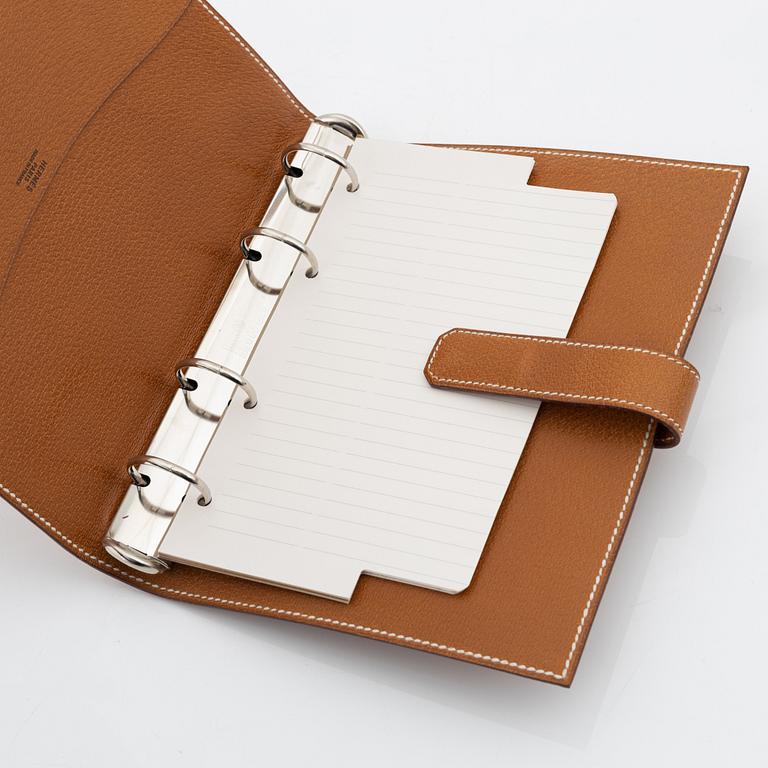 Hermès, a whisky pigskin agenda/notebook, 1995.