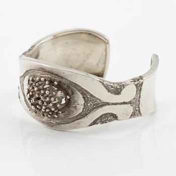 Claës E. Giertta, armband, sterlingsilver, Stockholm 1989.