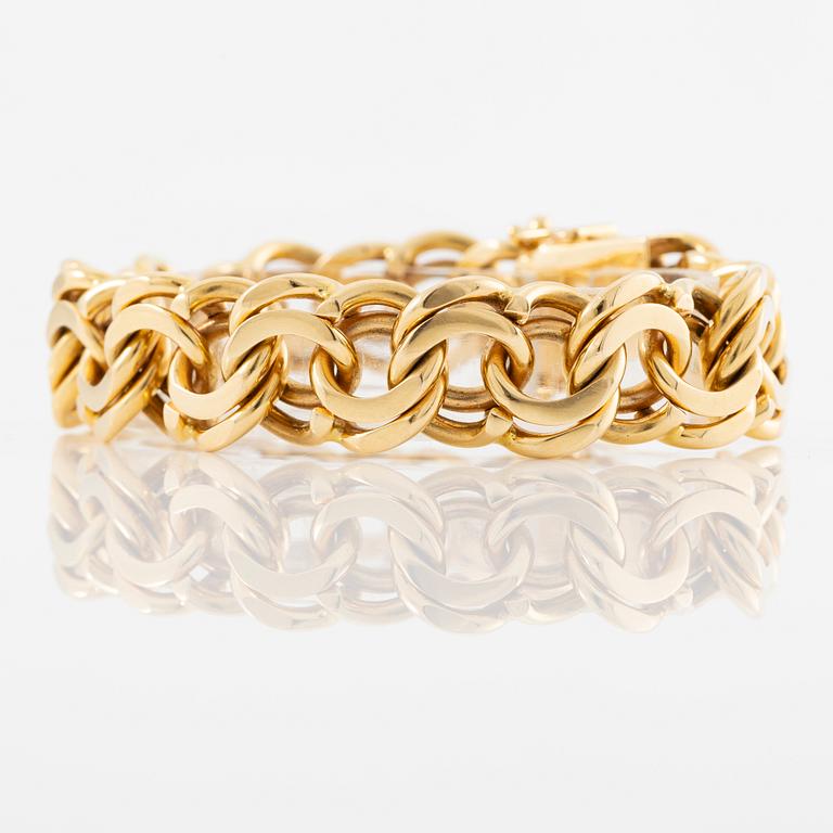Armband, 18K guld, bismarcklänk.