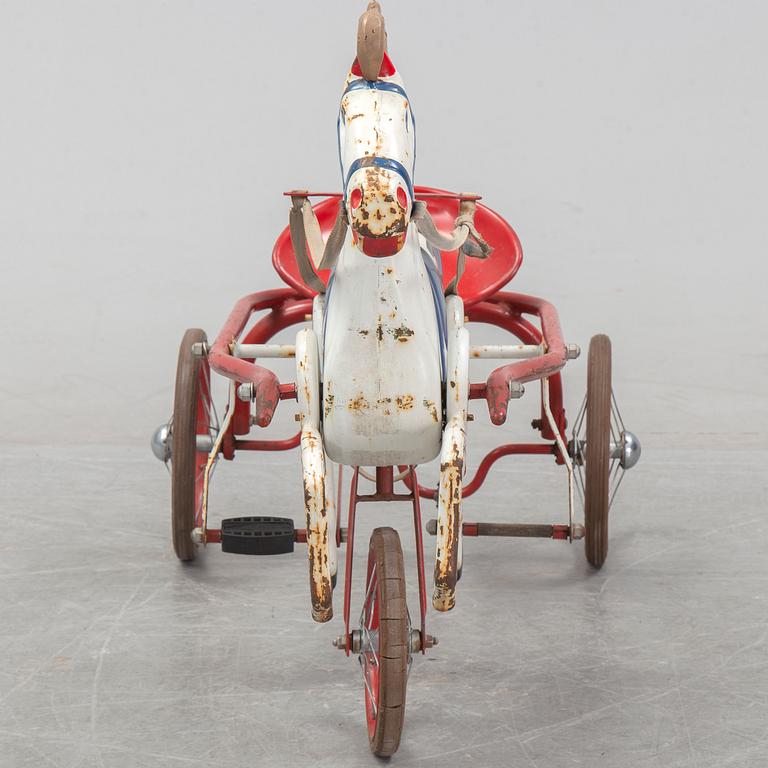 Leksakshäst/trampbil, 1900-talets mitt.