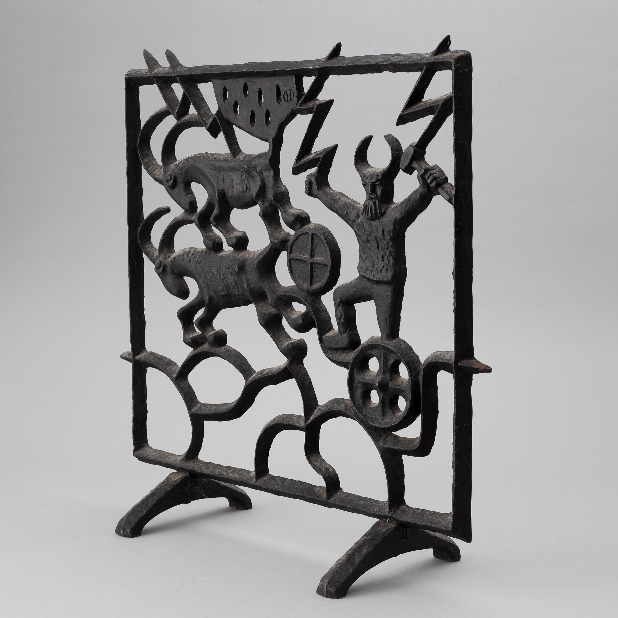 Olle Hermansson, Fire fender, cast iron, Huskvarna.