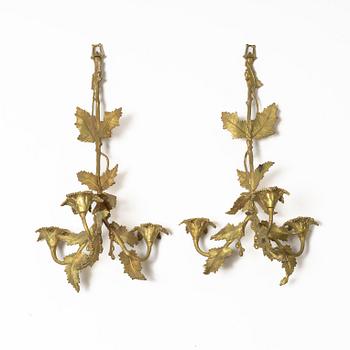 A pair of Oscarian wall appliques, late 19th century.