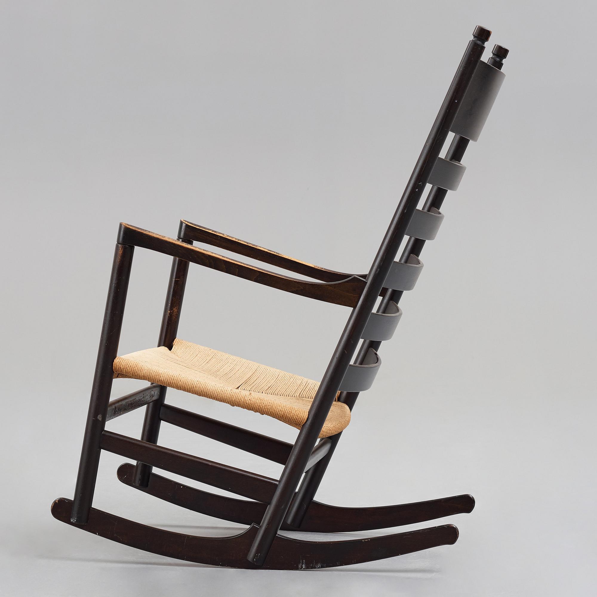 HANS J WEGNER, gungstol, "CH 45", Carl Hansen & Søn, Danmark, 1960-tal.