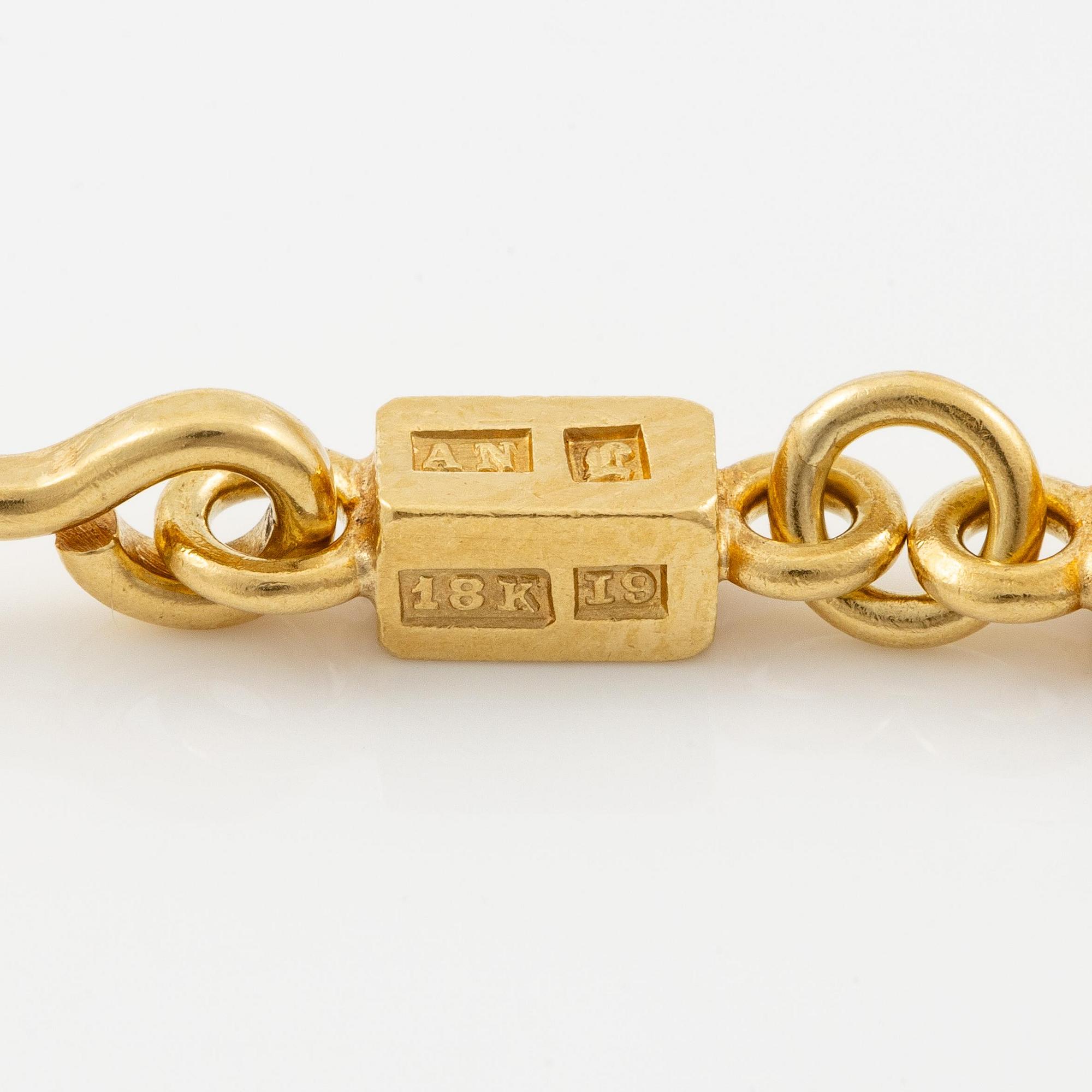 Wiwen Nilsson, a necklace, 18K gold, Lund 1959.
