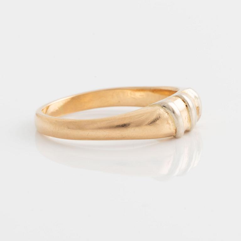 Ring 18K two-tone gold.