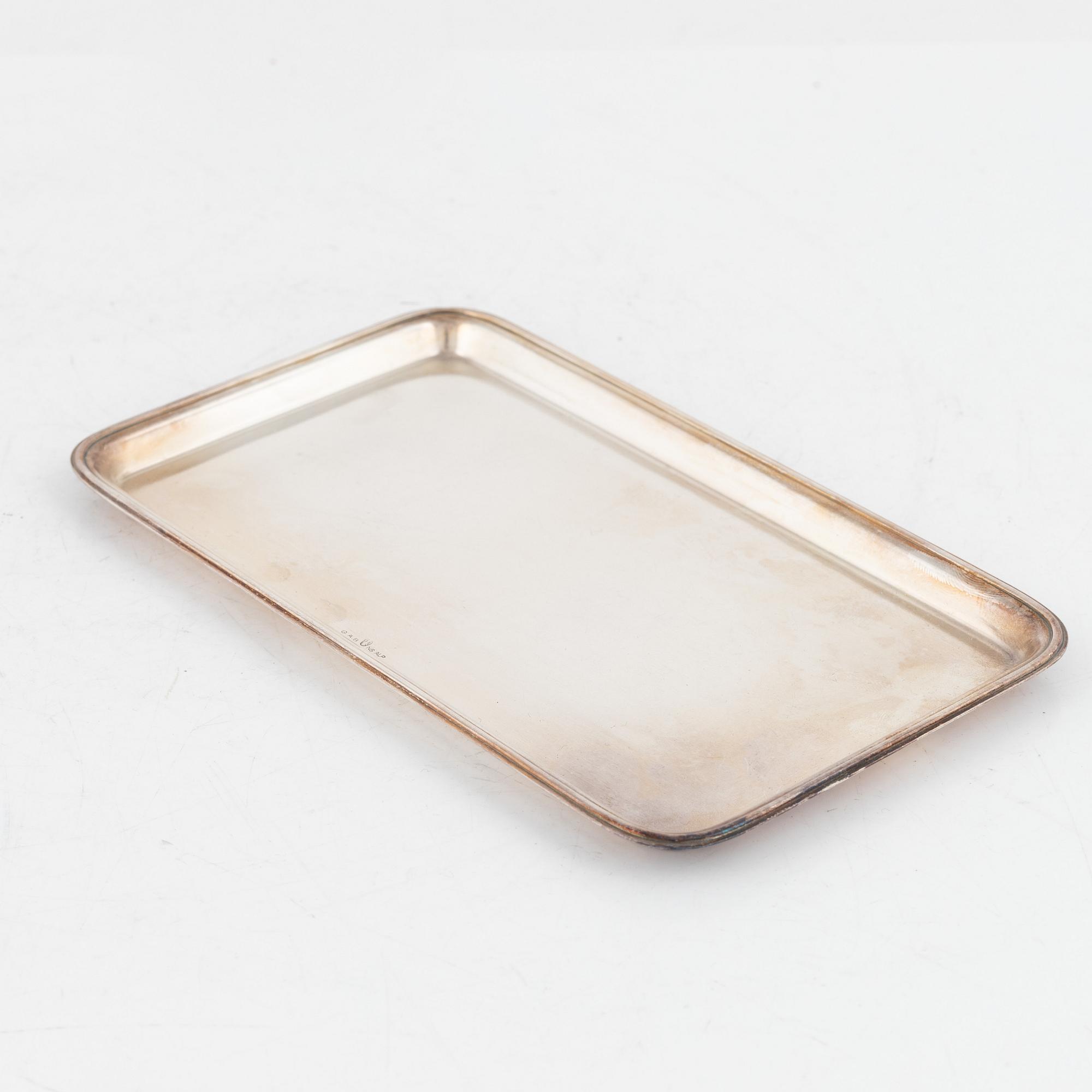 Jacob Ängman among others, a set of silver plated and white metal items, 1930's.