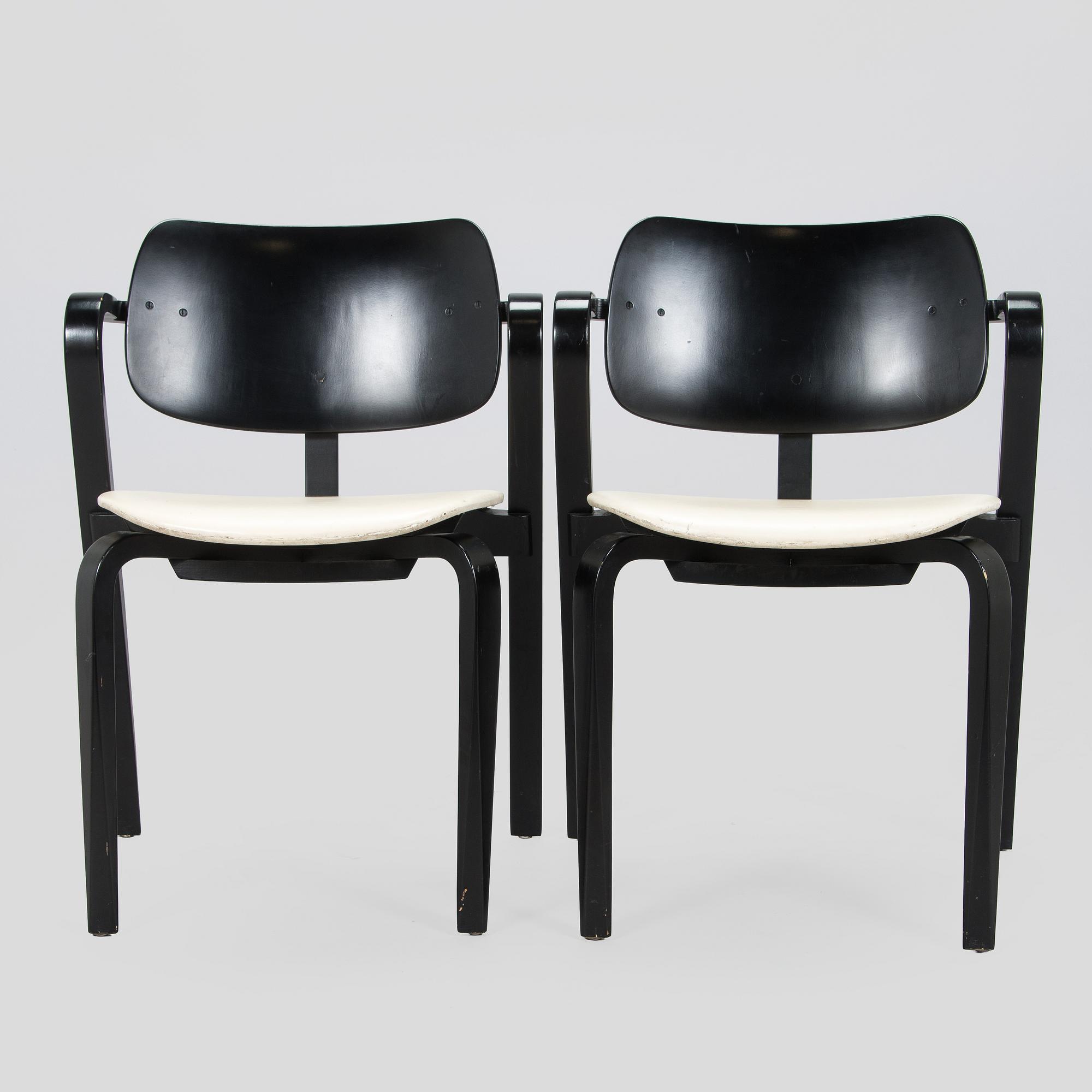 Ilmari Tapiovaara, a set of six 1960s 'Aslak' armchairs for Asko, Finland.