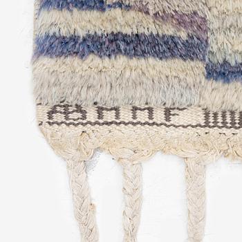 Barbro Nilsson, a carpet, 'Sandbotten', knotted pile, c. 215  x 186 cm, signed AB MMF BN.