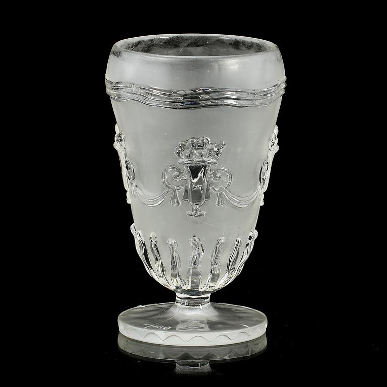 VAS, pressglas, Edwin Ollers, Elme Glasbruk, omkring 1930.