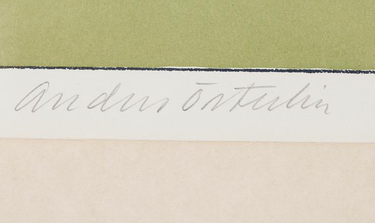 ANDERS ÖSTERLIN, färglitografi, signerad och numrerad 55/300.