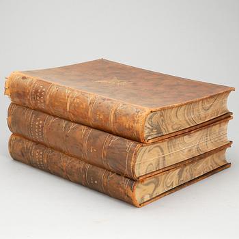 BÖCKER, 3 volymer, "Svenska Fåglar", M,W & F von Wright, Stockholm, 1927 och 1929.