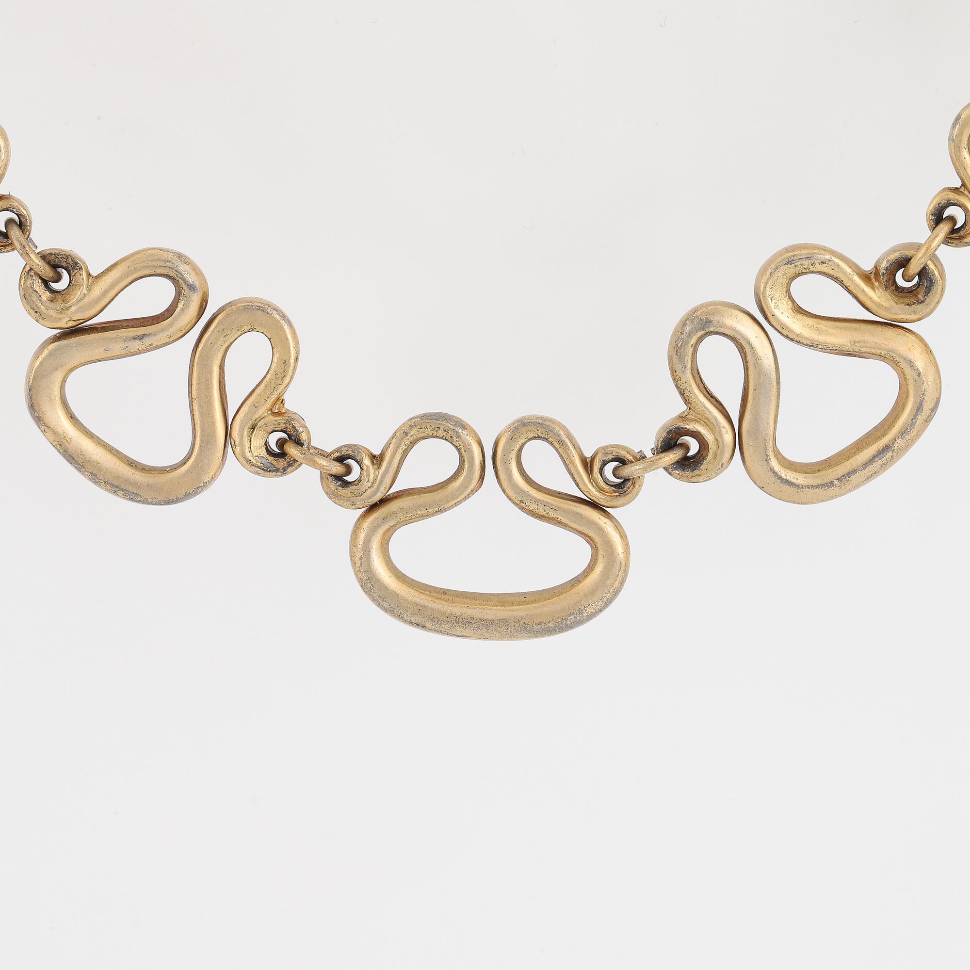 ESTRID ERICSON, a pewter necklace, 'Etruskiska'  Svenskt Tenn.