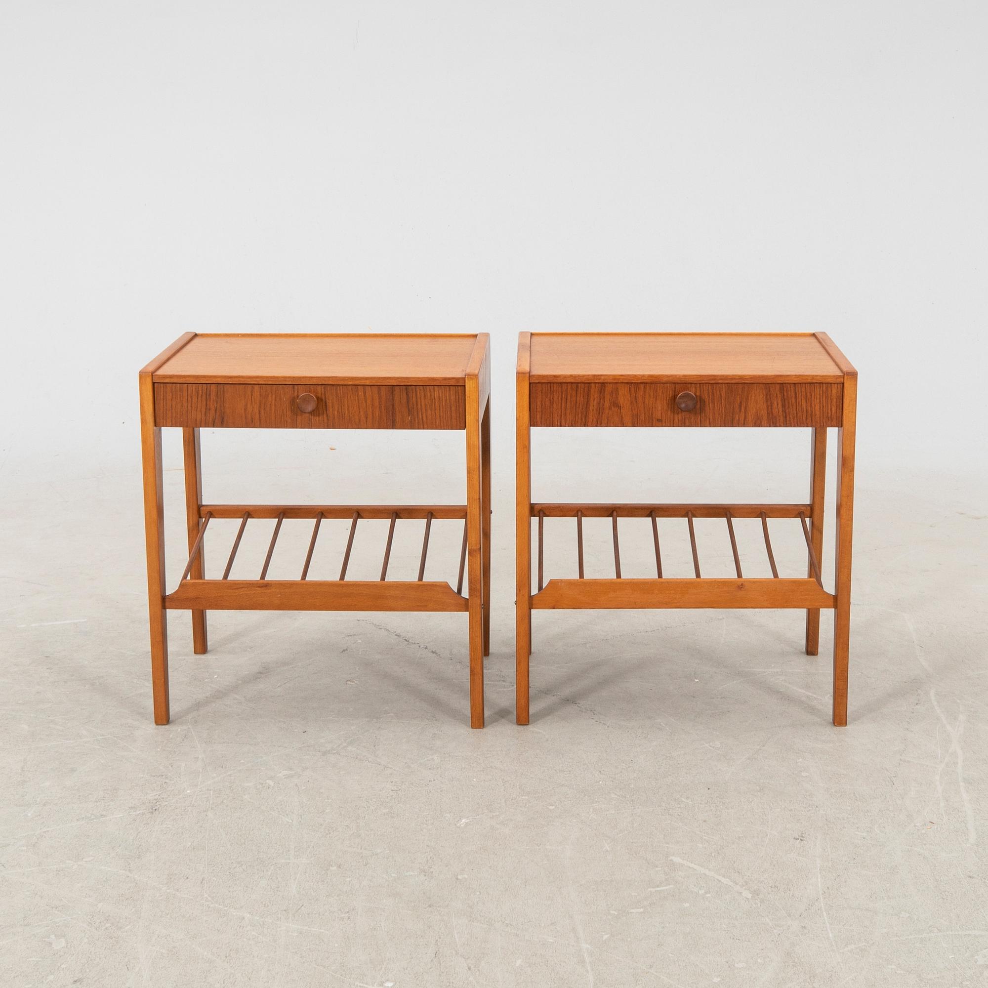 Sängbord, ett par, 1950/60-tal.