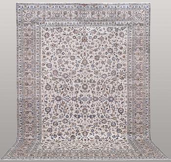 A carpet, Kashan, signed, ca 402 x 296 cm.