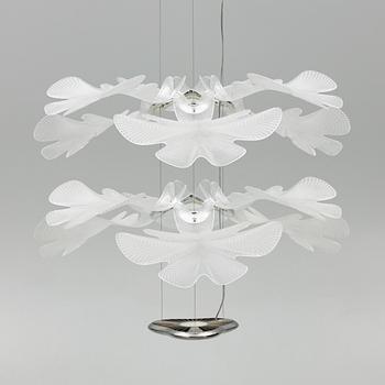 A 'Chlorophilia' ceiling lamp, Artemide, Italy.