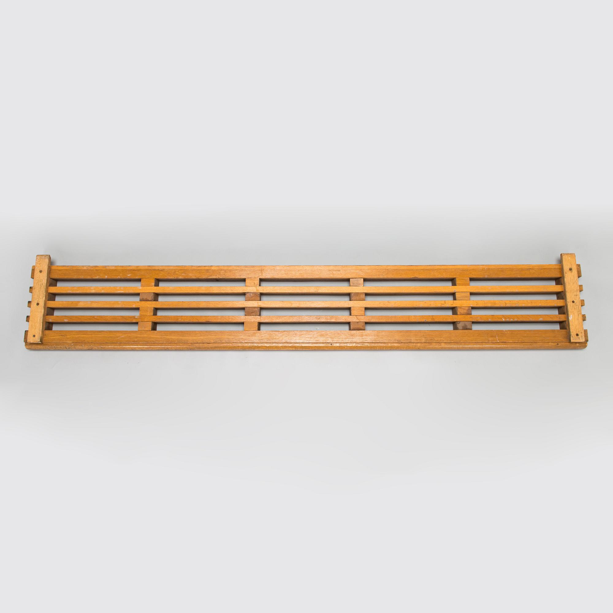A 1962 front door boot scraper made to order, O.Y. Huonekalu- ja Rakennustyötehdas A.B.