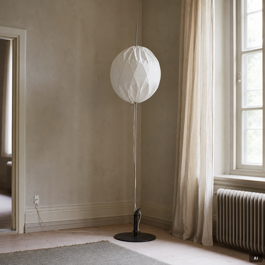 Tore Ahlsén, Floor lamp, “Napoleon at the Nile”, Gärsnäs.