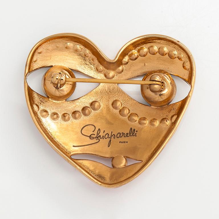 Schiaparelli, brooch, 'Coeur visage', 2017.