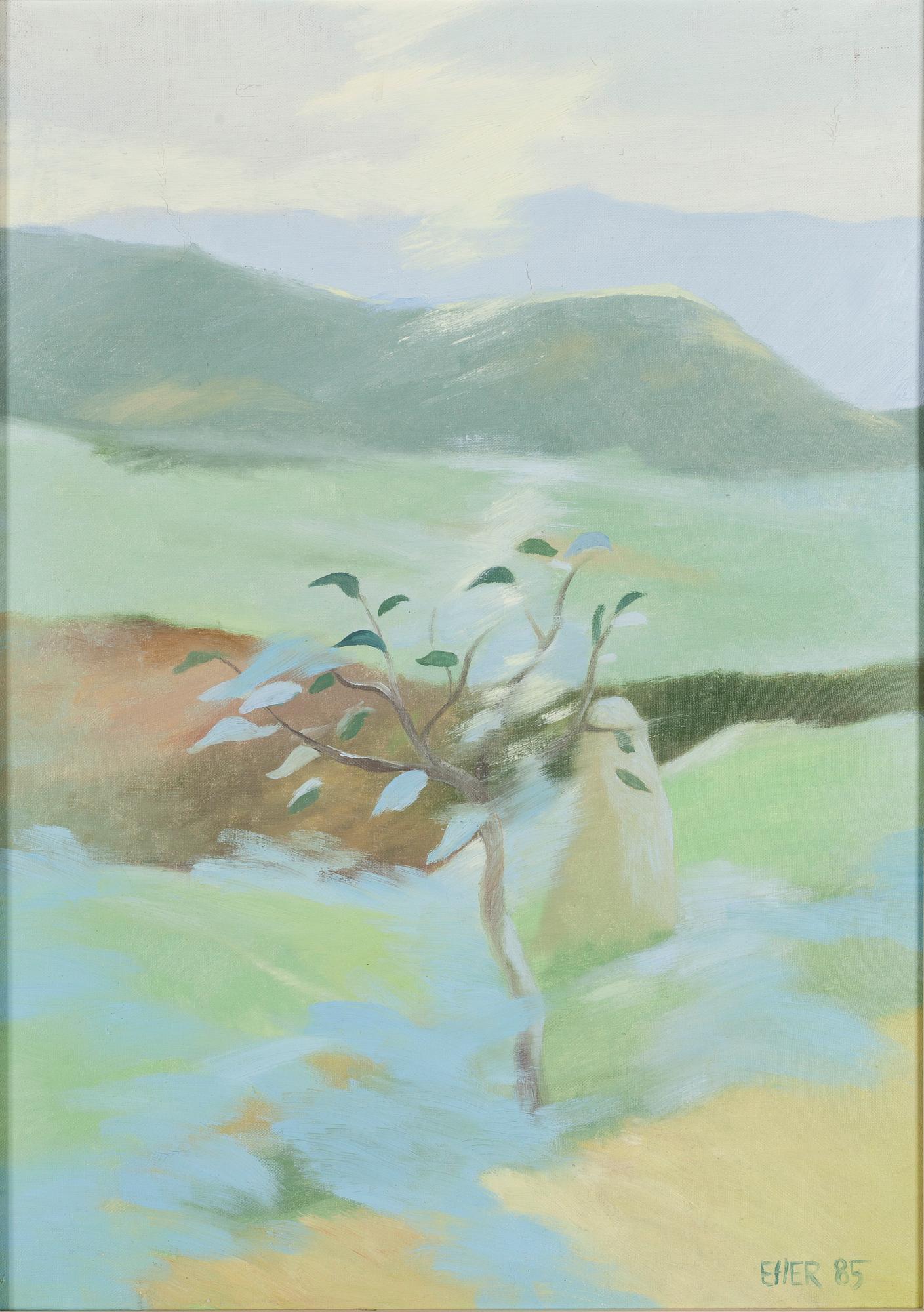 Silva Eher, oil on canvas, signed and dated -85.
