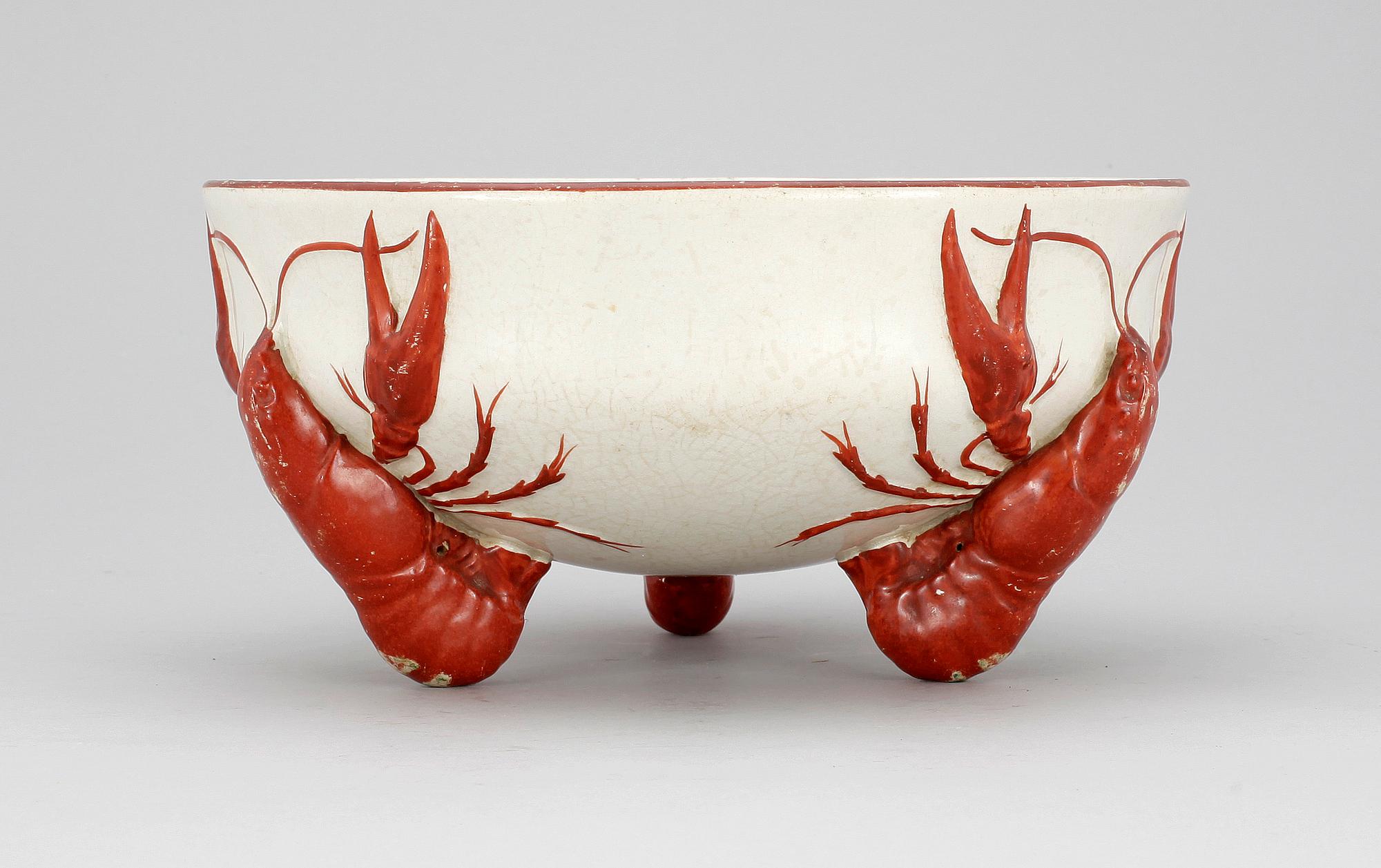 KRÄFTSKÅL, flintgods, Rörstrand, 1900-talets början.