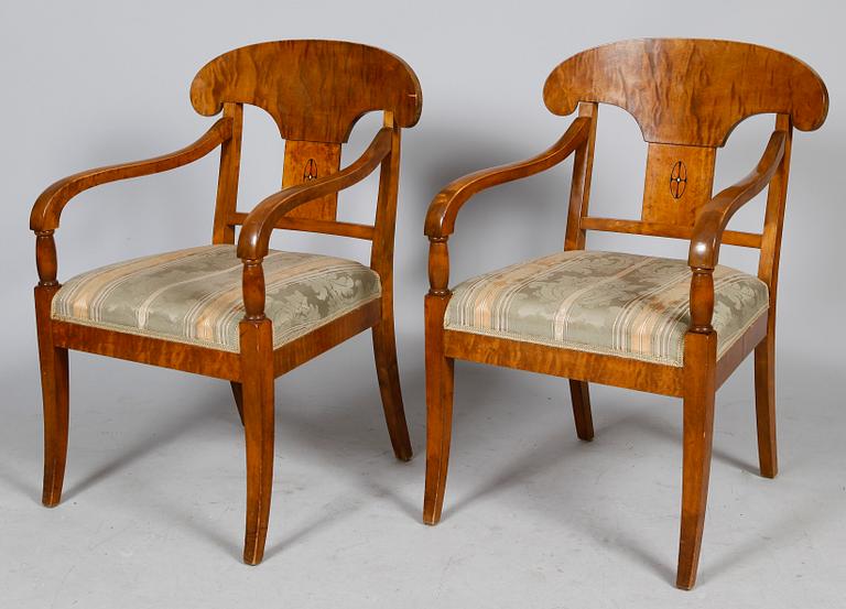 SALONGSMÖBEL, 6 del, Karl Johansstil, 1900-talets första hälft.