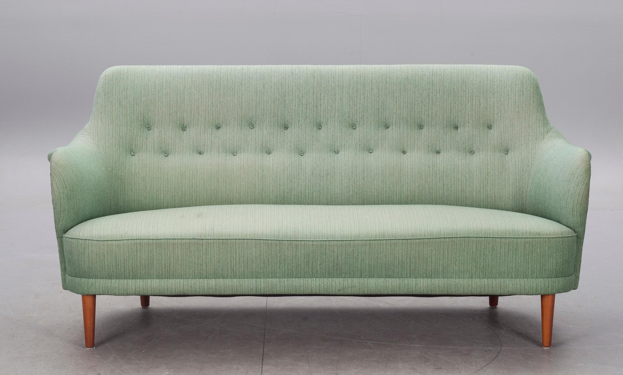 SOFFA MED FÅTÖLJ. "Samsas" design Carl Malmsten.