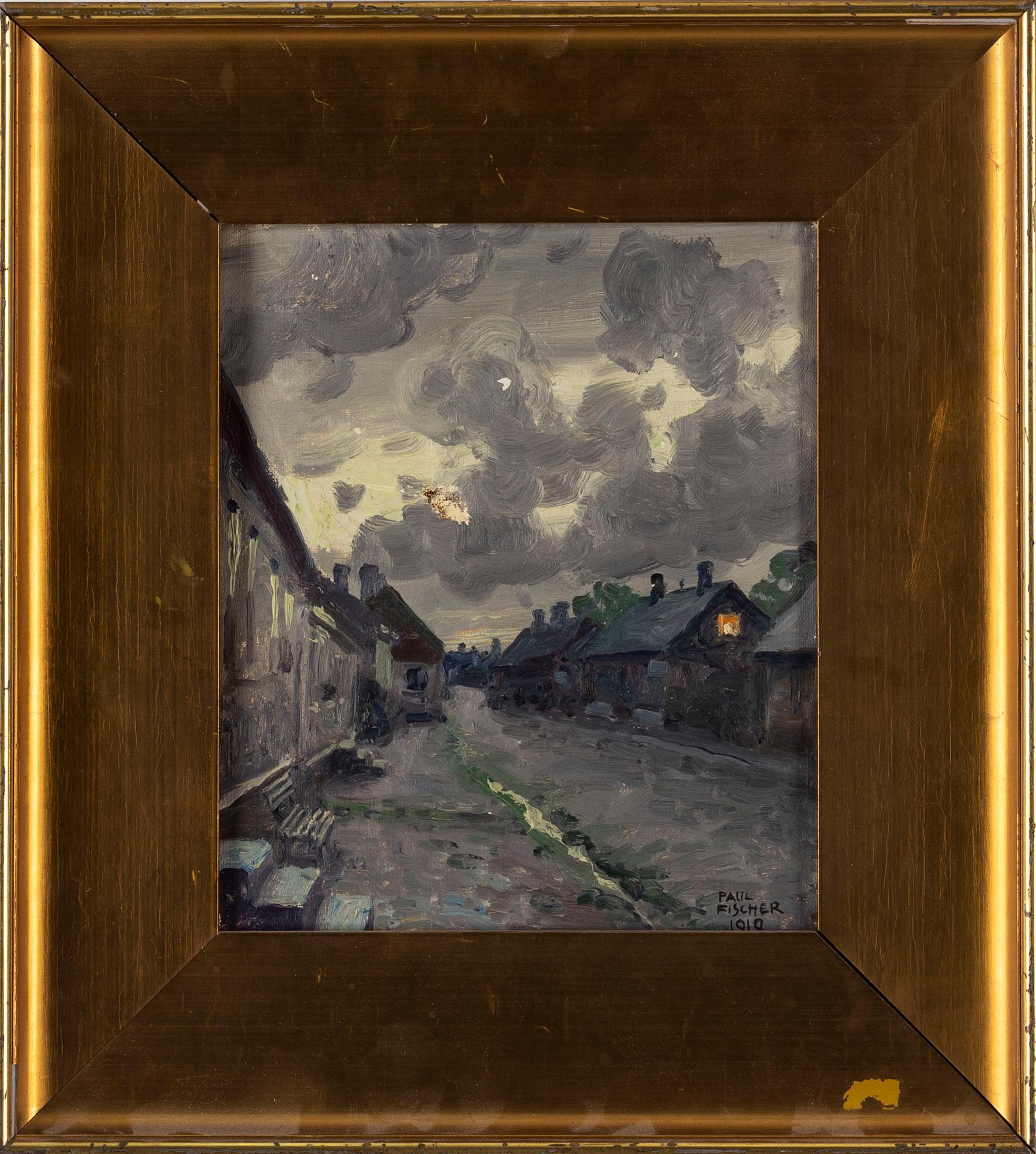 PAUL FISCHER, oil on canvas, signed.