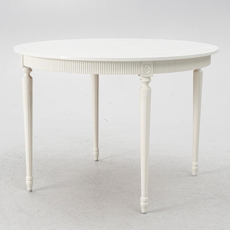 A Gustavian style table, second half of the 20th century.