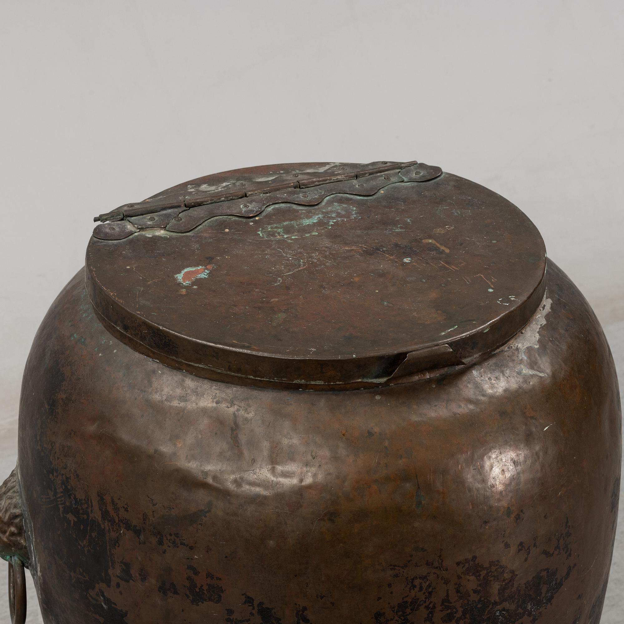 Vattentunna, koppar, 1800-tal.