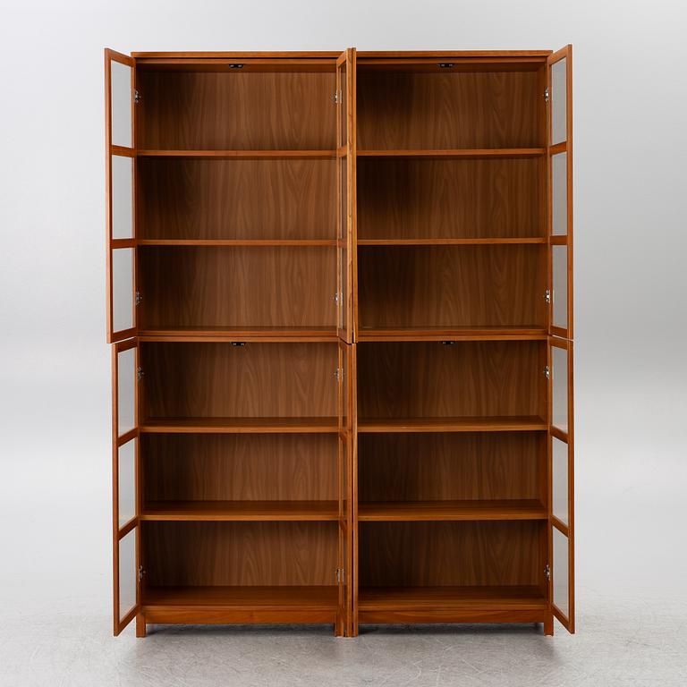 A four section book case, 21st century.