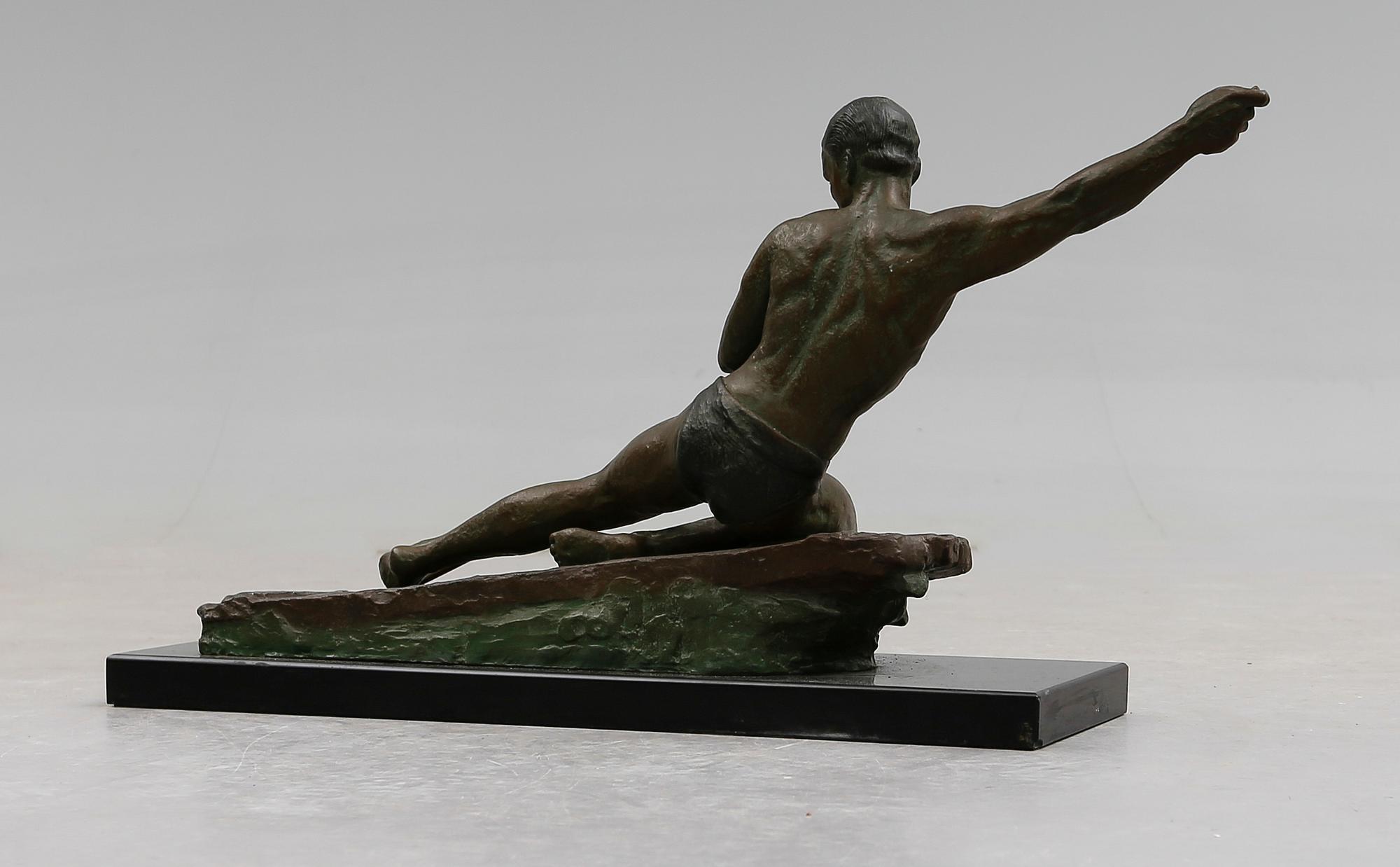 SKULPTUR, brons, 1900-talets första hälft, otydligt signerad Cipriani.