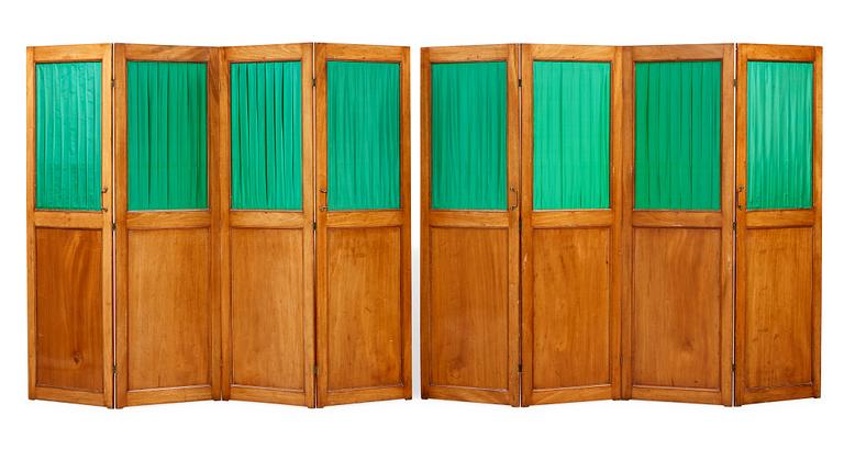 A pair of Directoire room dividers, presumably Russia around year 1800.