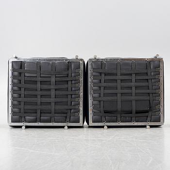 Le Corbusier (Charles-Édouard Jeanneret), Pierre Jeanneret, Charlotte Perriand & Le Corbusier, a pair of 'LC2' armchairs, Cassina.