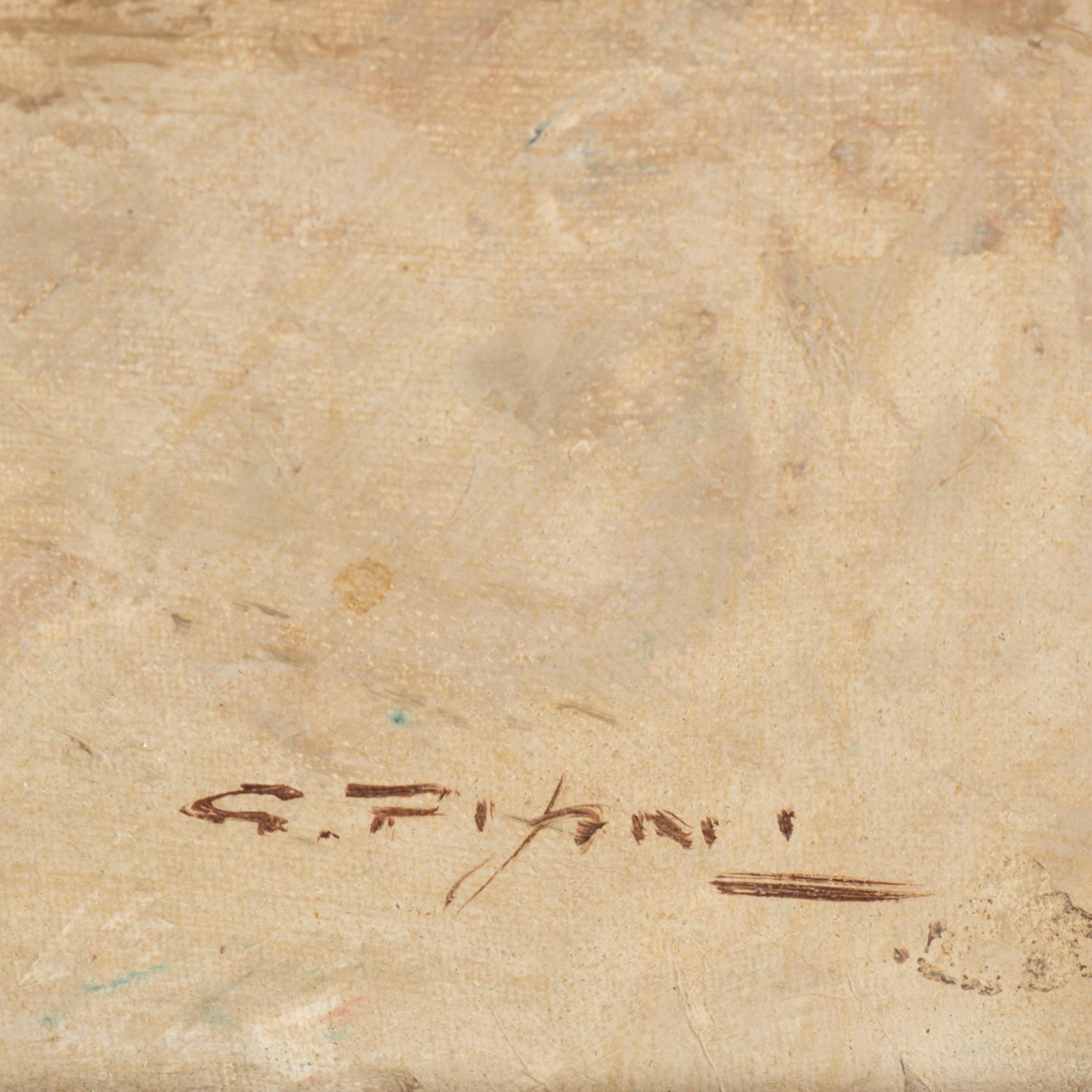 GUSTAVO PISANI, Oil on canvas, signed.