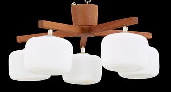 TAKLAMPA, troligen Uno och Östen Kristiansson, Luxus, Vittsjö.1950/60-tal.  Höjd ca 24 cm.