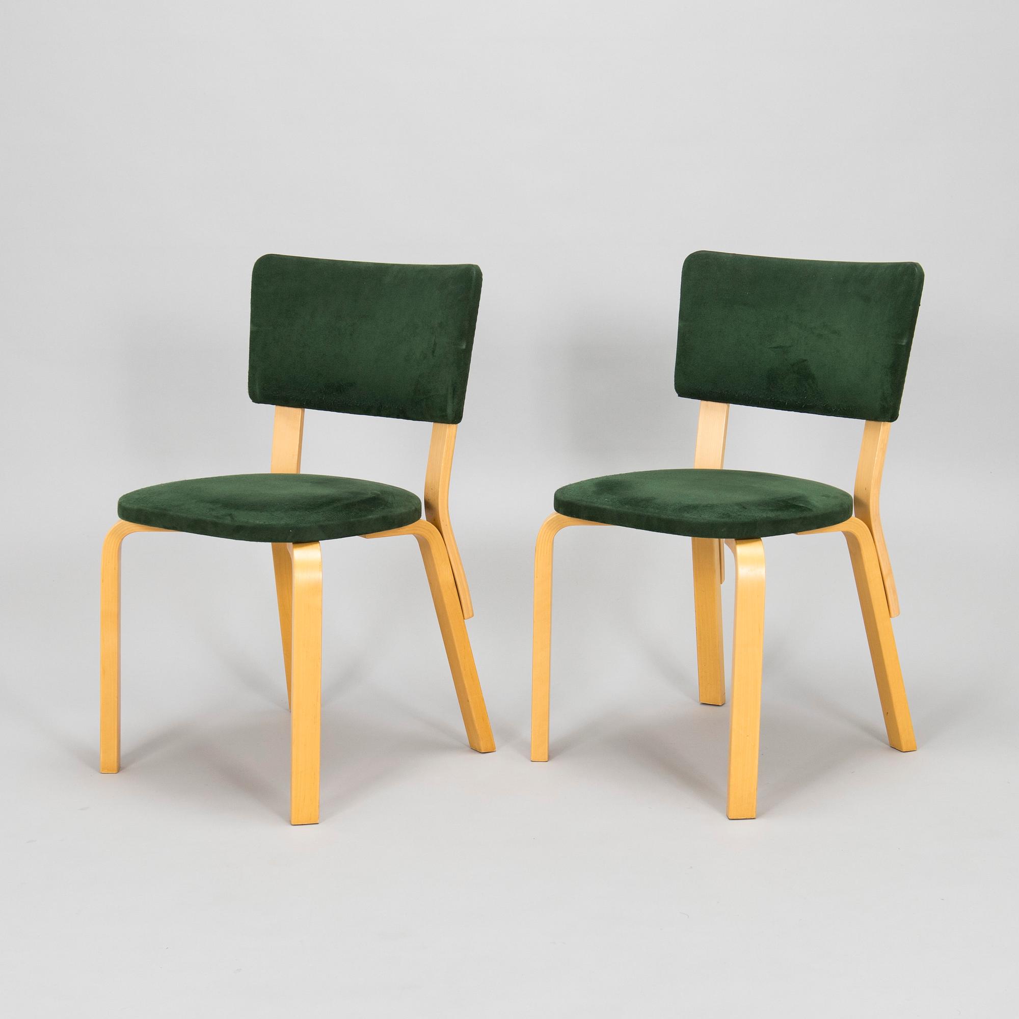 Alvar Aalto, Ten late-20th century '63' chairs for Artek.