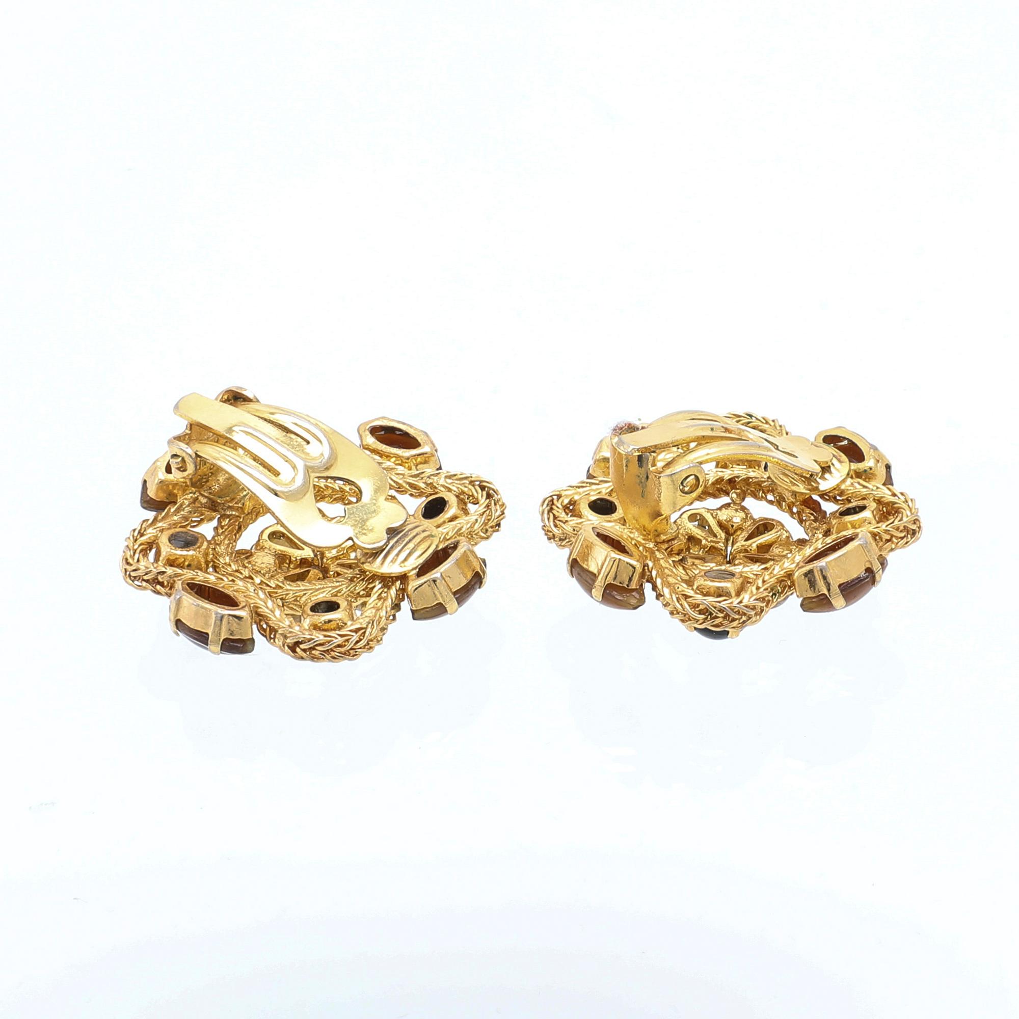 Christian Dior, collier och örhängen ett par 1960-tal.