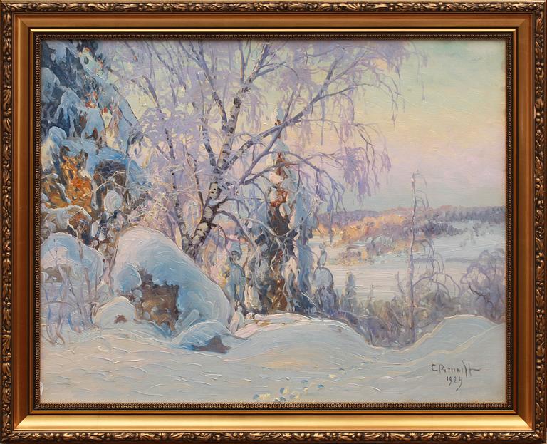CARL BRANDT, olja på duk, sign och dat 1924.