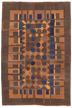 263. Margareta Grandin-Nettles, a flat weave 'Smaragd' carpet, c. 302 x 203 cm, signed GLH MG.