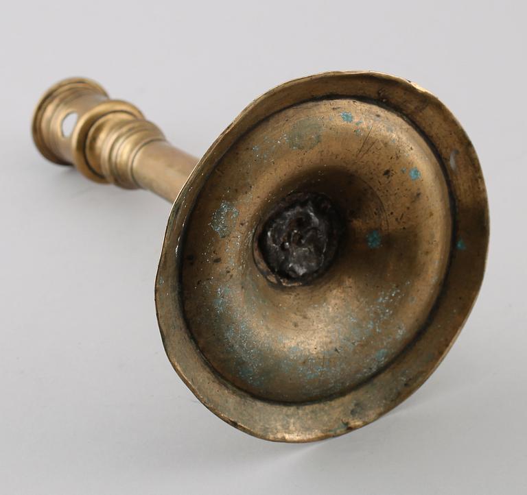 LJUSSTAKE, mässing, 1500-tal.