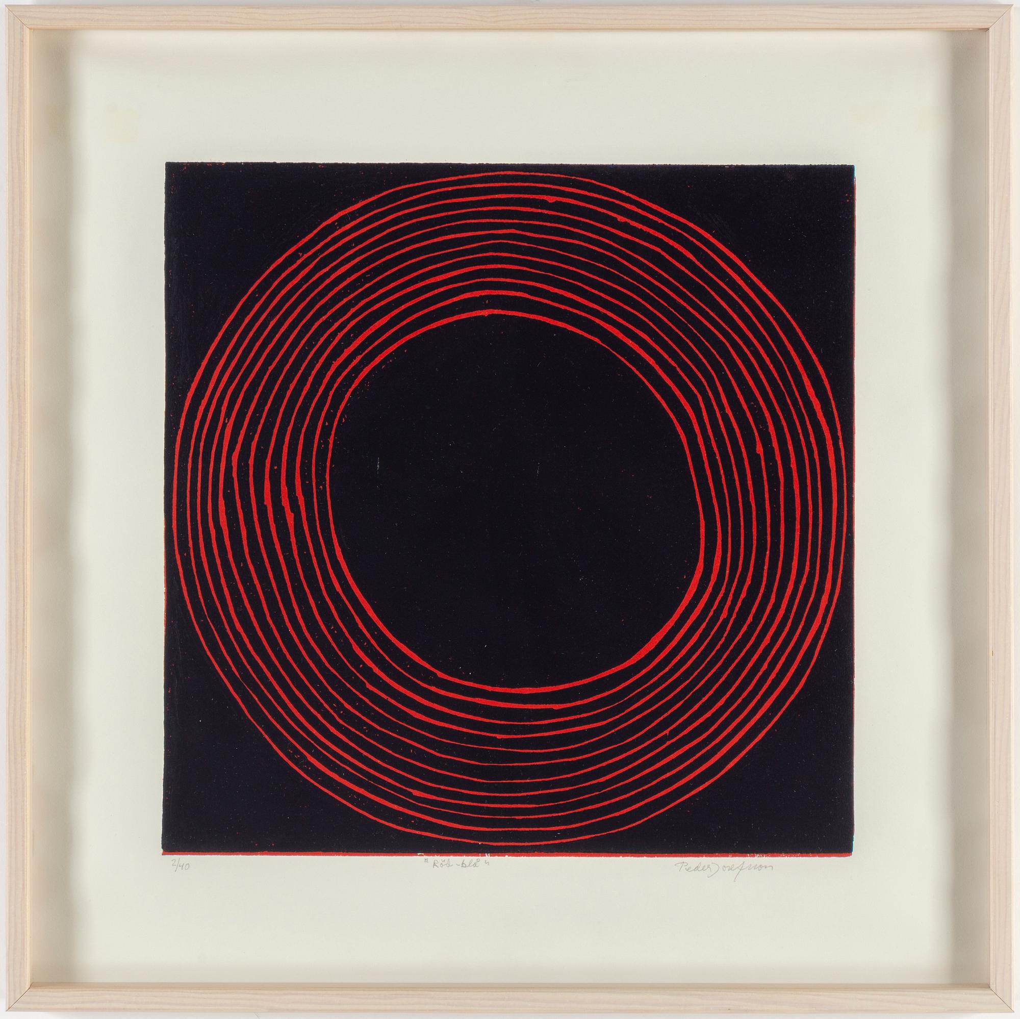 PEDER JOSEFSSON, serigrafier, ett par, signerade och numrerade 2/40.