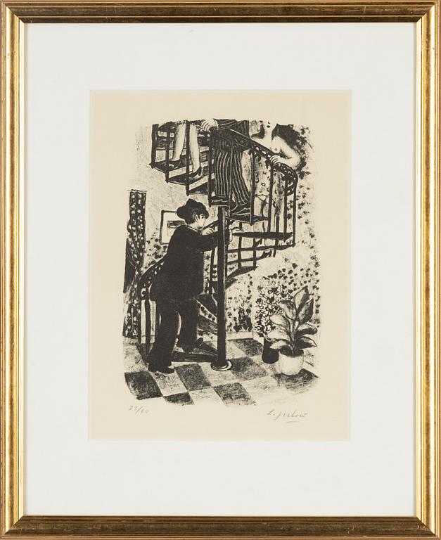Lennart Jirlow, litografi, signerad och numrerad 23/60.