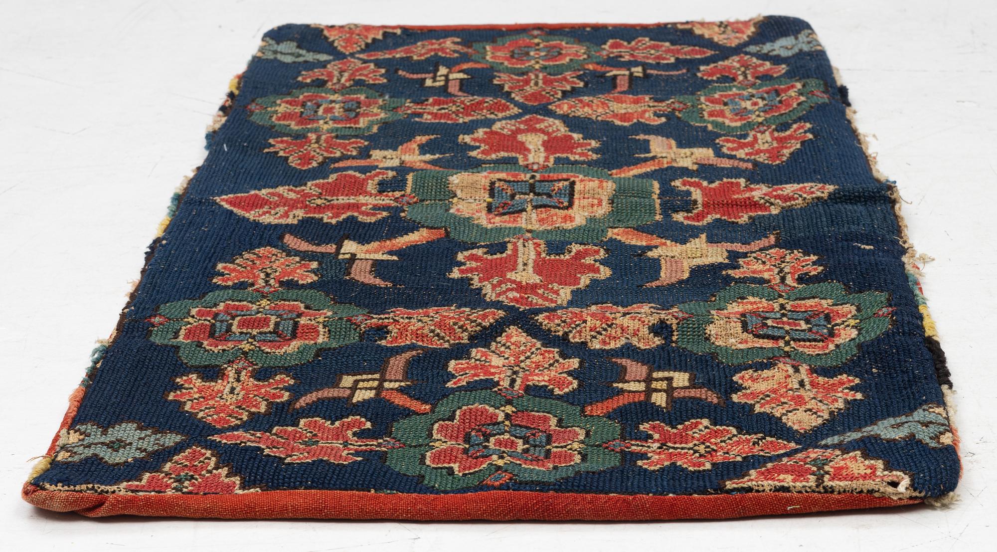 Åkdyna, korsstygnsbroderad, 1800-tal.