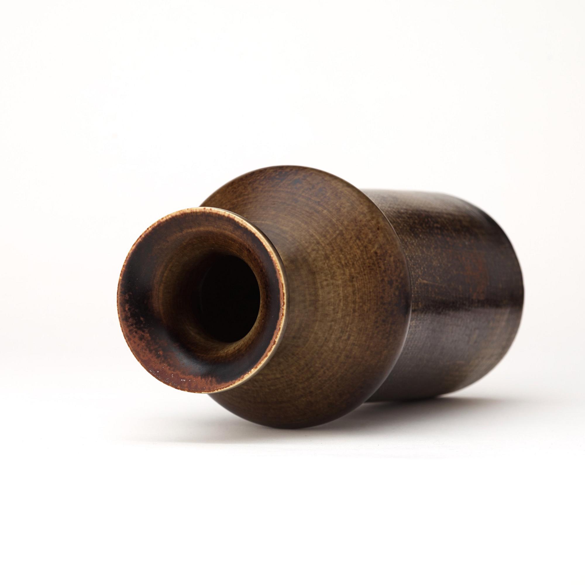 Stig Lindberg, a stoneware vase, Gustavsberg Studio 1976.