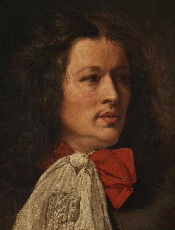 Nicolas de Largilliere Circle of, Man with white cravat.